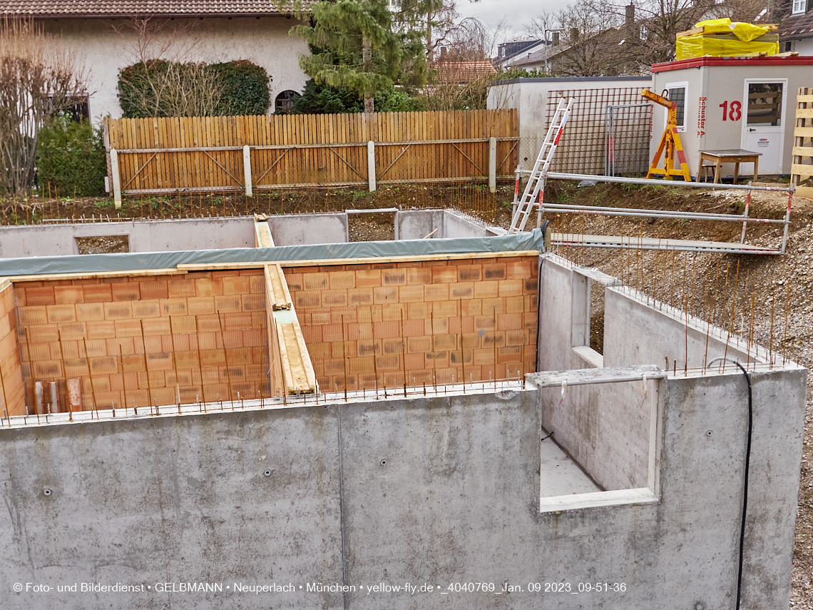 09.01.2023 - Neubau eines Mehrfamilienhause in der Niederalmstraße 16 in Neuperlach-Trudering